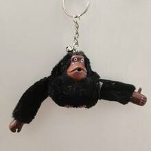 Plush Monkey Keychain Comfortable For Keyrings / Bags / Backpacks / Pencil Case - Fun Decorative Toy - 彩色 - 查看 3