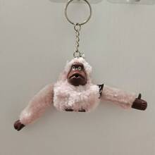 Plush Monkey Keychain Comfortable For Keyrings / Bags / Backpacks / Pencil Case - Fun Decorative Toy - 彩色 - 查看 5