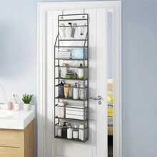 2pcs 5-Shelf Over Door Hanging Pantry Organizer Storage With Clear PVC Pockets Closet For Bedroom Cosmetics Toys And Sundries Halloween Decorations Halloween Costumes Autumn Decor Festival Decor - Trong sáng - Xem 6