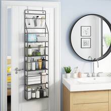 2pcs 5-Shelf Over Door Hanging Pantry Organizer Storage With Clear PVC Pockets Closet For Bedroom Cosmetics Toys And Sundries Halloween Decorations Halloween Costumes Autumn Decor Festival Decor - Trong sáng - Xem 2