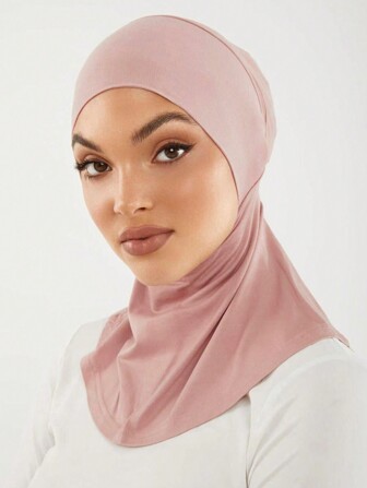 1pc Women Modal Headscarf Solid Color Underscarf Abaya Accessories Daily Under Cap Soft Hijab,Women Veil