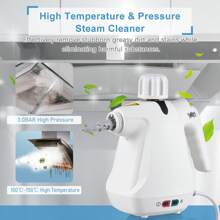 Handheld Steam Cleaner, Portable Steamer With 10 Pcs Accessories, Multi-Purpose Steamer For Home Use, Steamer For Cleaning Floor, Upholstery, Grout And Car