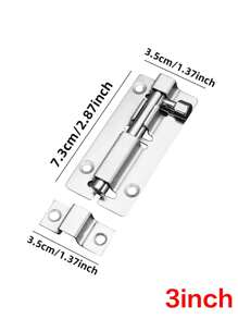 1 Stück Edelstahl Türschieberiegelschloss