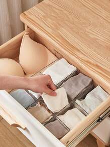 4件/8件/12件套ABS抽屉隔板，可调节12.7英寸*2.7英寸抽屉隔板，可自由组合，可剪裁拼接，非常适合分隔内衣和袜子，多用途收纳，适用于梳妆台、浴室、卧室、厨房和书桌抽屉。购买时请注意尺寸，阳光旅行，清凉舒适