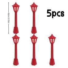 5 Mẫu Đèn Đường Mini Mini Giáng Sinh Cho Trang Trí Trong Nhà Và Ngoài Trời Phụ Kiện Chiếu Sáng Cảnh Quan Sân Vườn, Đồ Trang Trí Sáng Tạo Cho Trang Trí Nhà Ngày Lễ Và Thiết Kế Cảnh Quan, Giáng Sinh - 5 cái - Xem 11