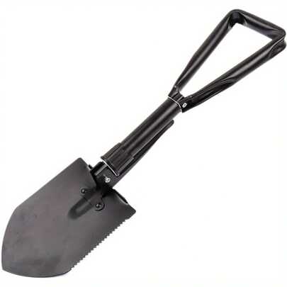 Folding Shovel Emergency Survival Spade Black Mini Trenching Shovel For Garden Camping Hiking Outdoor,Garden Tools