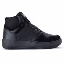 Women's Sneakers High-Top Bootie Comfortable For Gym Everyday Soft - 黑色 - 查看 1