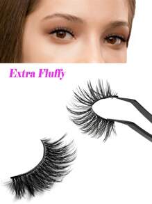 BTLLSSH Pestañas postizas, incluye 5 pares de pestañas de 18 mm, aptas para lentes de contacto, fáciles de aplicar, pestañas postizas reutilizables con tira, se pegan con pegamento - Pestañas Naturales - Ver 5