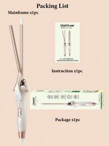 CRASTS Star 9mm Wool Roll Quick Heating One-Button Switch Portable Curling Iron HC-033 - UK Plug(220-240V) - View 11