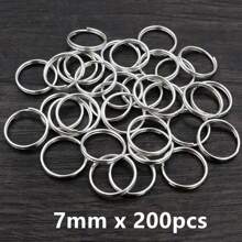 50-200 stuks Diameter 5-20mm Open Jump Rings Dubbele Lussen Goud Zilver Kleur Split Ringen Connectoren Voor Sieraden Maken Benodigdheden DIY Accessoires