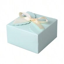 10pcs Plain Simple Square Handmade Foldable Gift Boxes, Candy-Colored Bow Ribbon Small Paper Gift Boxes - 10pcs - View 17