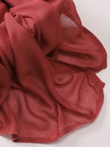 1pc 180*85cm Women's Solid Color Breathable Soft Modal Hijabs Scarf For Abaya Women Veil