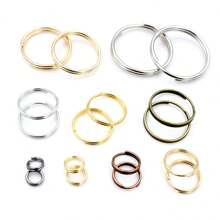 50-200 stuks Diameter 5-20mm Open Jump Rings Dubbele Lussen Goud Zilver Kleur Split Ringen Connectoren Voor Sieraden Maken Benodigdheden DIY Accessoires