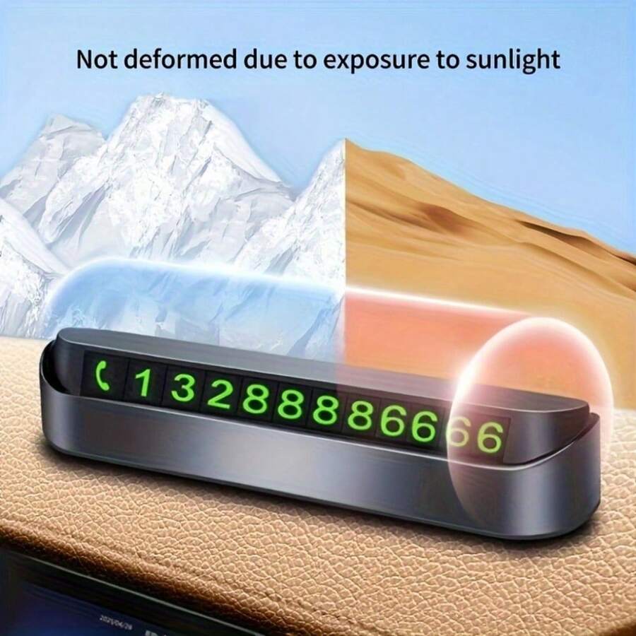 Car Temporary Parking License Plate Moving Car Phone Number Plate