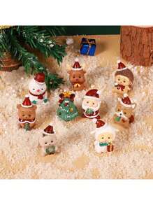 1 đồ trang trí bằng nhựa Giáng sinh Đồ trang trí bằng nhựa phong cách hoạt hình Quà tặng Giáng sinh hoàn hảo Sinh nhật, Nhà cửa, Đồ thủ công trang trí ngày lễ - Nhiều màu - Xem 5