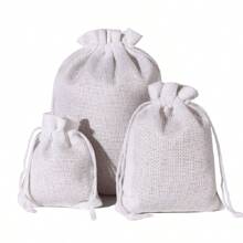 20 PIEZAS, 2 Tamaños Pequeños, 20 Colores, Bolsas de Regalo de Yute y Arpillera, Bolsas de Almacenamiento Reutilizables Bolsas para Joyas, Cosméticos y Manualidades con Cordones para Fiestas, Bodas, Navidad, Envasado de Lino