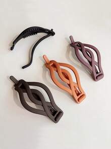 1 pieza Accesorio de horquilla de pelo con cierre de giro simple adecuado para peinado de moño para mujer - Multicolor - Ver 5