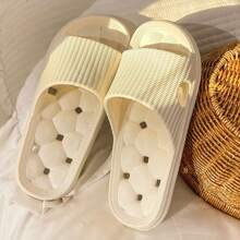 2024 Summer New EVA Bathroom Shower Slippers, Massage Bottom For Comfort And Health, Non-Slip Household Bathroom Shower Slippers, Simple INS Style