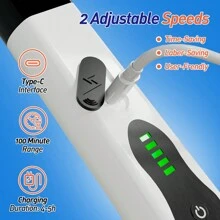 Electric Rotary Scrubber, 6/9 Replaceable Brush Heads, Home Portable Cleaning Brushes, 2 Adjustable Speed Cleaning Cordless Electric Scrubbers, Adjustable And Detachable Handle Shower Scrubbers For Flooring, Bathroom Bathtubs