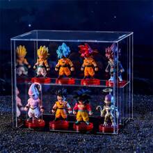 Decoración navideña Set de 8 figuras de acción de PVC de los personajes anime Goku, Vegeta y Brolly de la 2da generación, coleccionables y juguetes navideños