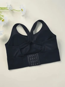 2pcs/Set Seamless Sports Bra Shockproof & Push-Up Running Yoga Bra, Wireless, Thin Cup, Lingerie