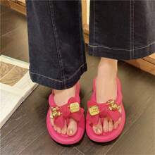 Cute & Fashionable Cartoon Bear Soft Sole Flip Flops Women Summer Casual Holiday Slip-Resistant Beach Slippers