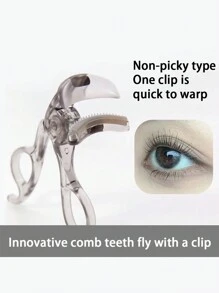 1支装全新限量版轻巧睫毛夹，适合居家及户外使用。便携式迷你睫毛夹，适用于浓密或僵硬睫毛的化妆工具（粉色）。5秒轻松卷翘睫毛 - 快速打造自然卷翘，持久定型。化妆品，价格实惠，房间装饰，梳妆台，旅行，卧室，化妆配件，睫毛夹，价格实惠，圣诞礼物，化妆品，化妆工具，便宜货，礼物，女士礼物，圣诞礼物 - 無色 - 查看 10