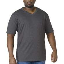 Duke Mens Signature D555 Kingsize T-Shirt (Charcoal Melange) - Grey - View 3