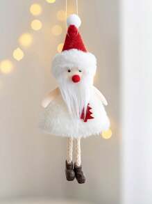 1 件圣诞毛绒吊坠，小装饰布老人雪人麋鹿小吊坠圣诞树装饰礼物，圣诞装饰用品 - 彩色 - 查看 8