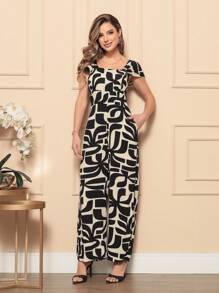M1 NY Women's Luxury Long Pantaloon Jumpsuit - màu đen - Xem 1