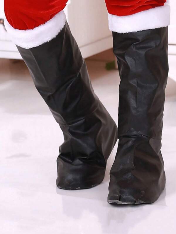 2pcs Santa Claus White Beard Costume Accessories