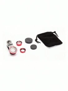 1 Set Of 3-In-1 Camera Lens Clip With Wide Angle Macro Fisheye Lens And External SLR Magnifying Lens, Ideal As Macro & Wide Angle Shooting Prop Halloween Decoration. Best