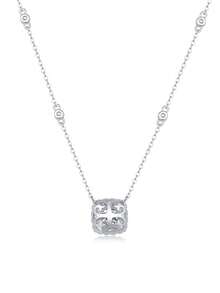 1 chiếc vòng cổ Cubic Zirconia, mặt dây chuyền bạc Sterling 925, quà tặng trang sức cho Ngày của Mẹ, Ngày lễ tình nhân, Lễ đính hôn, Kỷ niệm ngày cưới, Sinh nhật - 1 carat - Xem 8