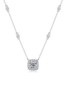 1 chiếc vòng cổ Cubic Zirconia, mặt dây chuyền bạc Sterling 925, quà tặng trang sức cho Ngày của Mẹ, Ngày lễ tình nhân, Lễ đính hôn, Kỷ niệm ngày cưới, Sinh nhật - 1 carat - Xem 7