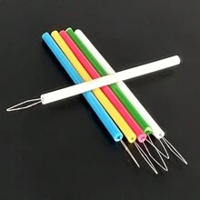 5Pcs Plastic Needle Threaders Set - Sewing Machine Thread Helper, Beading Tool, DIY Craft Accessories, Elderly Assistance Device