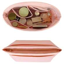 Le Pliage 手提包收纳内胆，多口袋毛毡手提包收纳袋，拉链袋收纳内胆包 - 粉色 - 查看 6