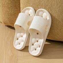 2024 Summer New EVA Bathroom Shower Slippers, Massage Bottom For Comfort And Health, Non-Slip Household Bathroom Shower Slippers, Simple INS Style