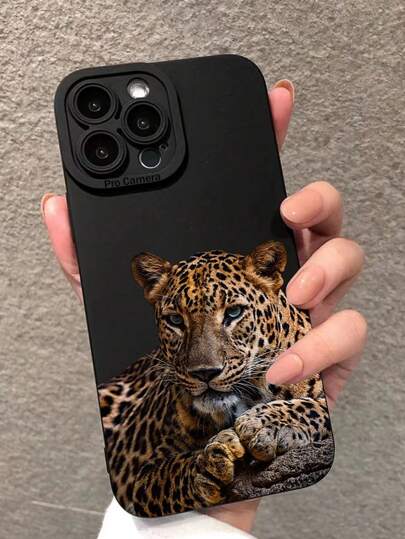 Custodia per telefono con stampa leopardata a forma di mela, compatibile con 15 Pro Max/14 Plus/13 Pro Max/12/11/7G/7P/IX/XR/XS Max, impermeabile, antiurto, anti-caduta, resistente ai graffi