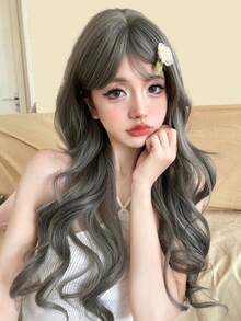 alicegarden 1 Synthetic Heat-Resistant ,Wavy Wigs Multicolor Wig ,28 Inches Long, Made Of Fiber, Suitable For Daily Use, Natural And Realistic Wig(Excluding Accessories) - Multicolor - View 4