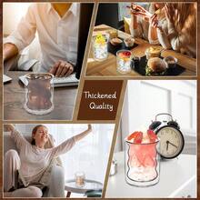 4 件/套双层隔热无柄玻璃杯，4 X 12 盎司耐热透明咖啡杯，非常适合卡布奇诺、茶、拿铁、保温饮料、派对、户外（配有勺子），玻璃双层咖啡杯，派对玻璃器皿适用于拿铁、卡布奇诺、可可、牛奶、果汁饮料 - 透明 - 查看 2