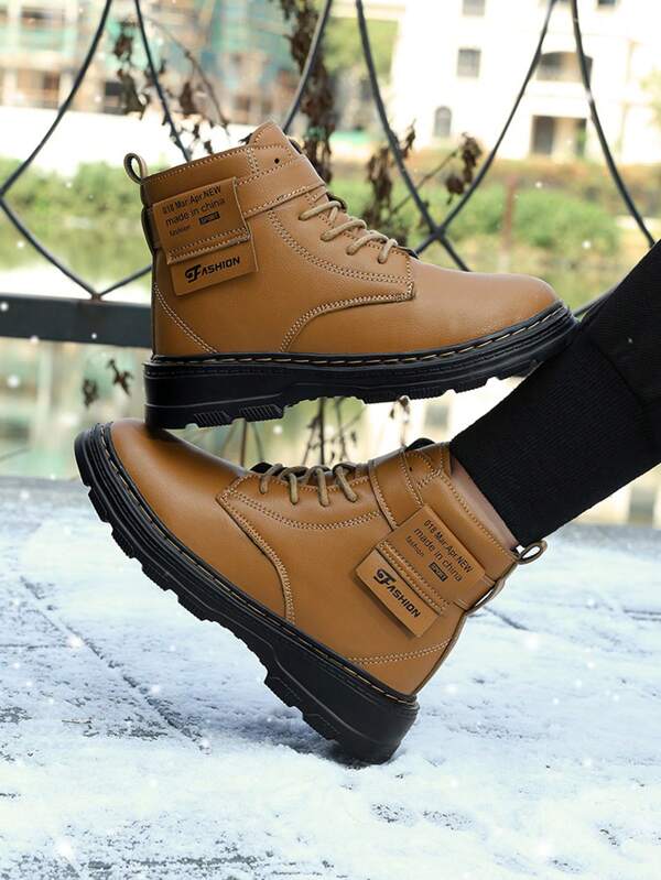 Botas para niños, botas para niños con superficie y impermeables, botas de nieve para niñas con forro térmico y cálidas, antideslizantes y resistentes al frío, botas para niños adecuadas para actividades interiores/exteriores, días escolares