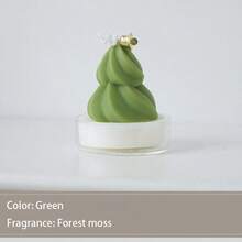 1pc Mini Christmas Scented Candle Cup, Cute Christmas Tree & Santa Claus Scented Candle Decor, Suitable For Christmas Party Decoration, Home Decor, Dinner Table Decor Or As A Small Gift For Family And Friends, Adds Christmas Ambiance, Christmas Decorations, Christmas Gifts - Multicolor - View 10