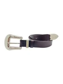 Women's Country Wide Basic Fashion Thin Belt - Amanda - Màu nâu cà phê - Xem 3