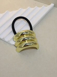 Dây buộc tóc bằng hợp kim co giãn hình học cổ điển, dây buộc tóc bằng kim loại thông thường, phụ kiện cho mọi mùa, dây buộc tóc đuôi ngựa - Nhiều màu - Xem 9