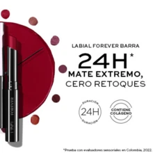 Labial Barra Mate Lbel Rouge Passion de larga duración con colageno - Nuevo Forever - Rojo Pasion Rouge Passion - Ver 4