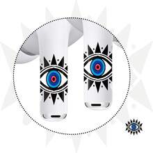 ROCKBEAR Black Dragon Tattoo Sticker Covers Compatible With Airpods Pro 2nd Generation, Mythical Decor Skin, Decal, Wrap, And Case Accessories For EarPods, Fantasy Gift For Teens, Women And Men, Includes Cleaning Kits