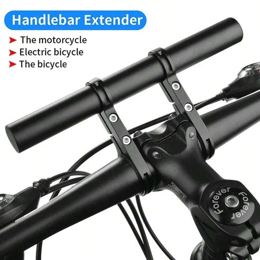 1 buah Rak Ekstensi Sepeda Paduan Aluminium 20cm, Dudukan Lampu Odometer Ganda Multifungsi dengan Lampu Senter - MultiWarna - View 1