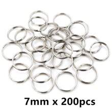 50-200 stuks Diameter 5-20mm Open Jump Rings Dubbele Lussen Goud Zilver Kleur Split Ringen Connectoren Voor Sieraden Maken Benodigdheden DIY Accessoires