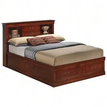 Cherry, Charming Cherry Queen Storage Bed