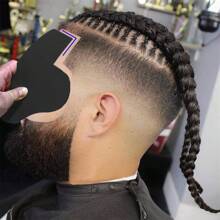 1张发际线形状修剪卡，弧形发际线模板，男士胡须造型优化器，理发造型设计卡，理发工具，美发产品及配件，适用于理发店、美容院、返校季、旅行度假必备品，美发配件，后梳，吹风机，头发，理发师，边缘梳，造型梳，吹风机，美发用品，发胶，卷发产品，剪发剪刀，圣诞节，理发店，美发，吹风机，头发，配件，美发产品，美发工具，美发用品，护发，卷发梳，理发师，发型，美发，头发，旅行，美发产品，美发工具，美发用品，理发师，理发师配件，理发店，美发设备 - 彩色 - 查看 10